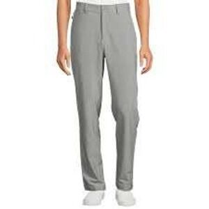 Birdie & Bound Mens Golf Performance Flat Front‎ Pants Size 36x32 Sports Gray